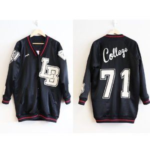 SUPER RARE Plus (+) People Iris Varsity Letterman Jacket US 1